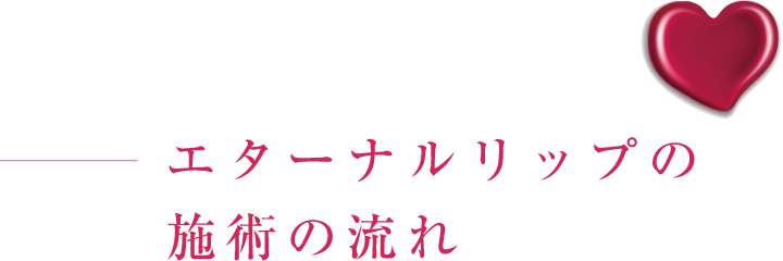 エターナルリップの施術の流れ