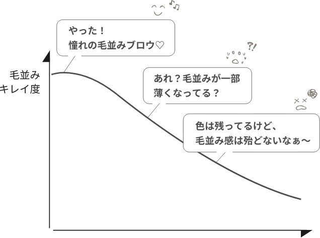 毛並みキレイ度やった！憧れの毛並みブロウ♡あれ？毛並みが一部薄くなってる？色は残ってるけど、毛並み感は殆どないなぁ〜