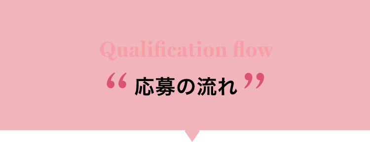 Qualification flow応募の流れ