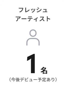 フレッシュ
アーティスト1名