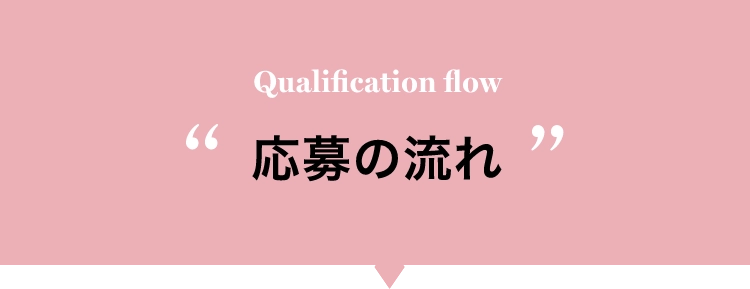 Qualification flow応募の流れ