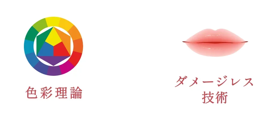 色彩理論×ダメージレス技術