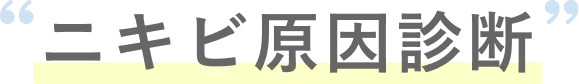 ニキビ原因診断